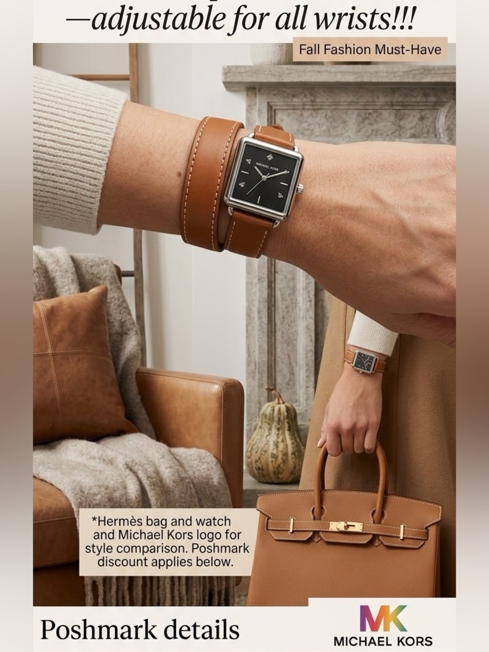 Michael Kors Double-Wrap Watch in Brown